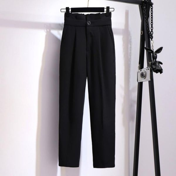 women 2021 spring autumn new fashion loose thin trousers female high waist harem pants ladies solid color casual pants m561, Black;white
women 2021 spring autumn new fashion loose thin trousers female high waist harem pants ladies solid color casual pants m561, Black;white