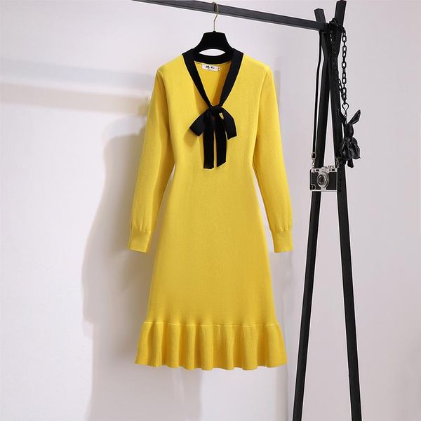 fashion women's dress 2020 autumn and winter new slim knit sweater long-sleeved ruffled fishtail skirt, Black;gray
fashion women's dress 2020 autumn and winter new slim knit sweater long-sleeved ruffled fishtail skirt, Black;gray