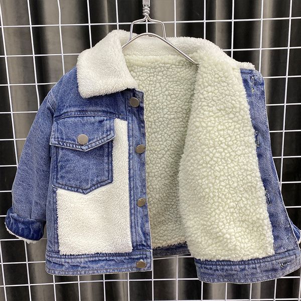 2020 children's clothing autumn and winter boys denim jacket plus velvet warm color block jacket medium and small children big lj201126, Blue;gray
2020 children's clothing autumn and winter boys denim jacket plus velvet warm color block jacket medium and small children big lj201126, Blue;gray