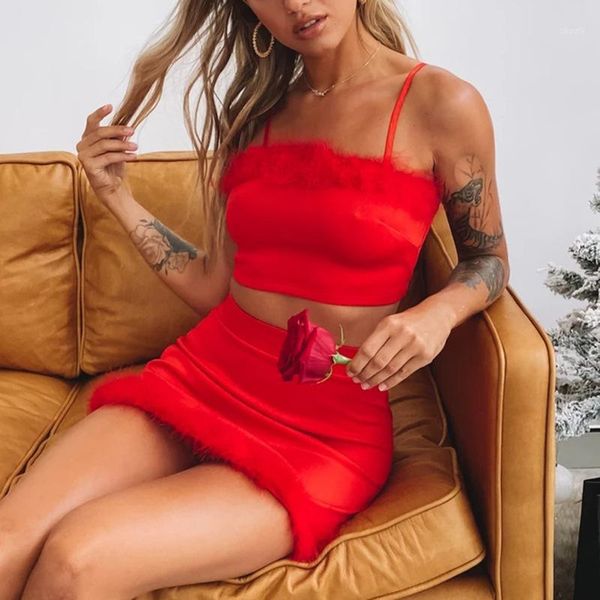 solid two 2 piece set spaghetti straps fur patchwork backless skinny crop high waist bodycon skirt women party outfits1, White
solid two 2 piece set spaghetti straps fur patchwork backless skinny crop high waist bodycon skirt women party outfits1, White