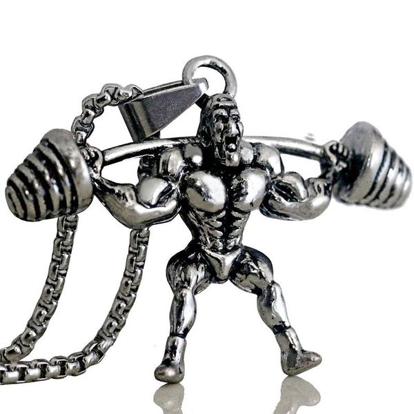 chokers dumbbell strong man pendant necklace stainless steel chain weightlifting charms men sports hip hop jewelry 2021, Golden;silver
chokers dumbbell strong man pendant necklace stainless steel chain weightlifting charms men sports hip hop jewelry 2021, Golden;silver