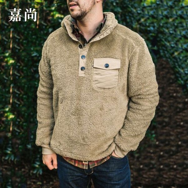 new casual plain decorative button pocket sweater in autumn and winter of 2019, Black
new casual plain decorative button pocket sweater in autumn and winter of 2019, Black