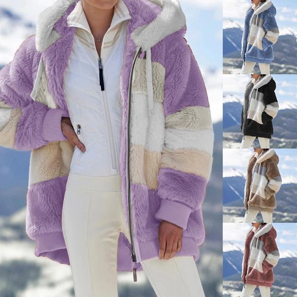 new fashion women winter jacket fashion plush patchwork zipper pocket hooded retro long sleeve loose plus size women 1, Black;brown
new fashion women winter jacket fashion plush patchwork zipper pocket hooded retro long sleeve loose plus size women 1, Black;brown