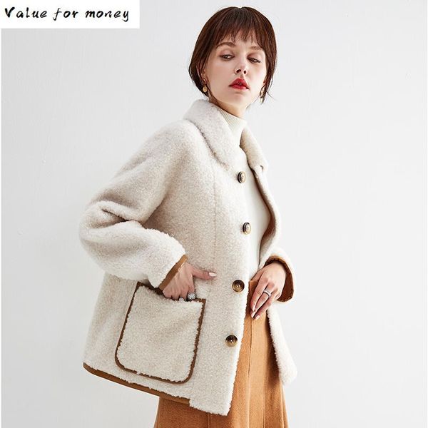 fur real coat streetwear 100% wool jacket autumn winter coat women clothes 2021 korean vintage women abrigo mujer zt3150, Black
fur real coat streetwear 100% wool jacket autumn winter coat women clothes 2021 korean vintage women abrigo mujer zt3150, Black