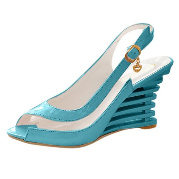 sagace high heel sandals for women wedge shoes back strap buckle belt fish mouth platform heel high sandals slip on lady, Black
sagace high heel sandals for women wedge shoes back strap buckle belt fish mouth platform heel high sandals slip on lady, Black