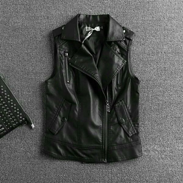 2021 new autumn sleeveless leather from coats pockets with female jacket vest plus size 4xl y184 s6n6, Black
2021 new autumn sleeveless leather from coats pockets with female jacket vest plus size 4xl y184 s6n6, Black