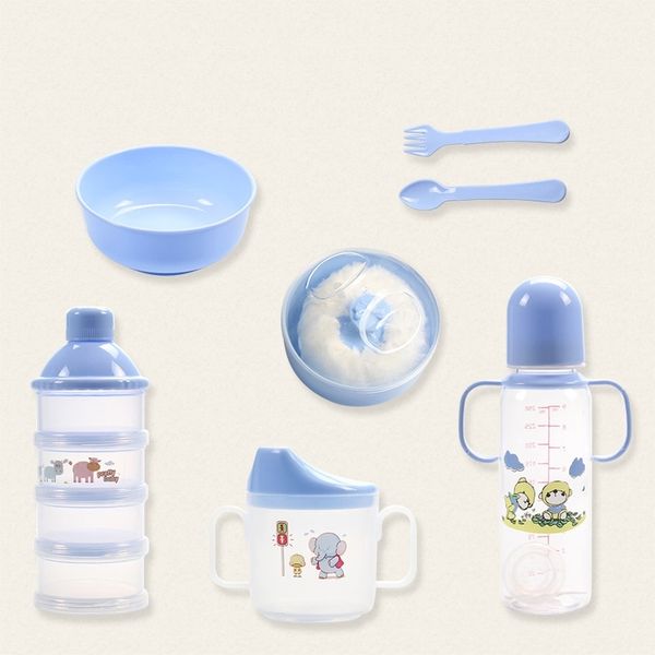 2019 0-3 years old newborn bottle set new baby safe non-toxic outing supplies bottle kettle bowl spoon fork food storage box lj200831
2019 0-3 years old newborn bottle set new baby safe non-toxic outing supplies bottle kettle bowl spoon fork food storage box lj200831