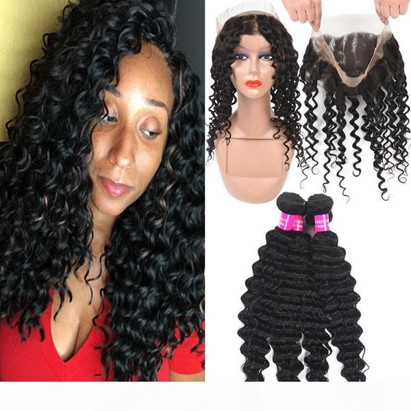 9a brazilian human hair bundles with 360 full lace closure deep kinky curly water wave loose straight with 360 full lace closure pre plucked, Black
9a brazilian human hair bundles with 360 full lace closure deep kinky curly water wave loose straight with 360 full lace closure pre plucked, Black