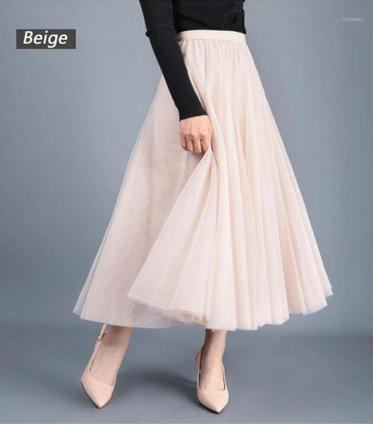 new style women skirt high waist lace mesh ball gown pure color long skirt ladies layered long casual female1, Black
new style women skirt high waist lace mesh ball gown pure color long skirt ladies layered long casual female1, Black