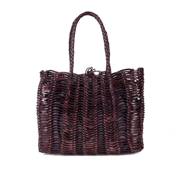 authentic cowskin women handle knitted basket handbag genuine leather female handmade totes vintage lady single shoulder bag
authentic cowskin women handle knitted basket handbag genuine leather female handmade totes vintage lady single shoulder bag