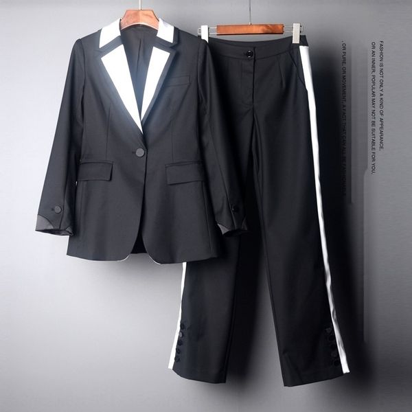 sbvz9 autumn new contrast elegant pants pants trousers suit color stitching lapel trousers suit black gc7093 pruv0, Gray
sbvz9 autumn new contrast elegant pants pants trousers suit color stitching lapel trousers suit black gc7093 pruv0, Gray