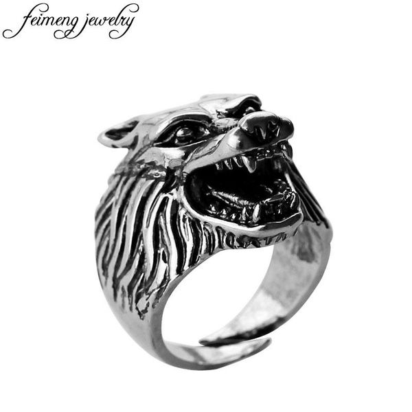 cluster rings punk rock wolf head domineering roaring opening adjustable ring for men cool biker jewelry accessories, Golden;silver
cluster rings punk rock wolf head domineering roaring opening adjustable ring for men cool biker jewelry accessories, Golden;silver