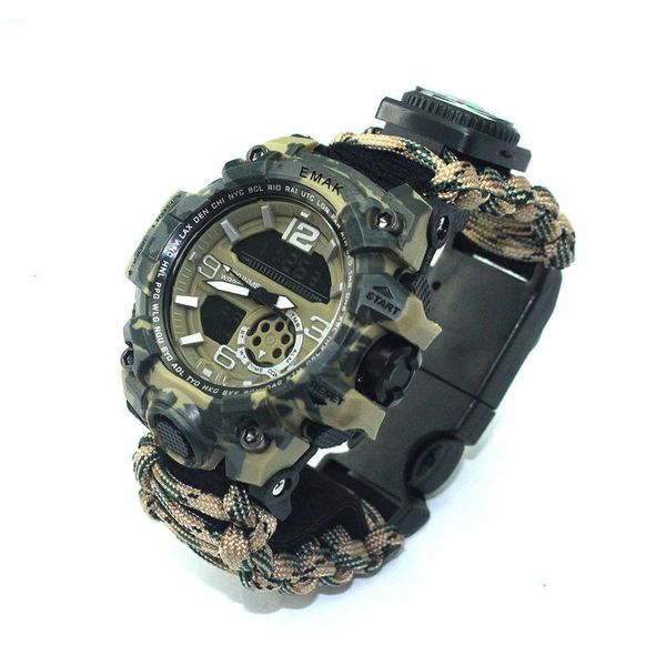 outdoor new waterproof adventure camping watch sports umbrella rope woven double movement camouflage watch uyzg6i4l, Slivery;brown
outdoor new waterproof adventure camping watch sports umbrella rope woven double movement camouflage watch uyzg6i4l, Slivery;brown