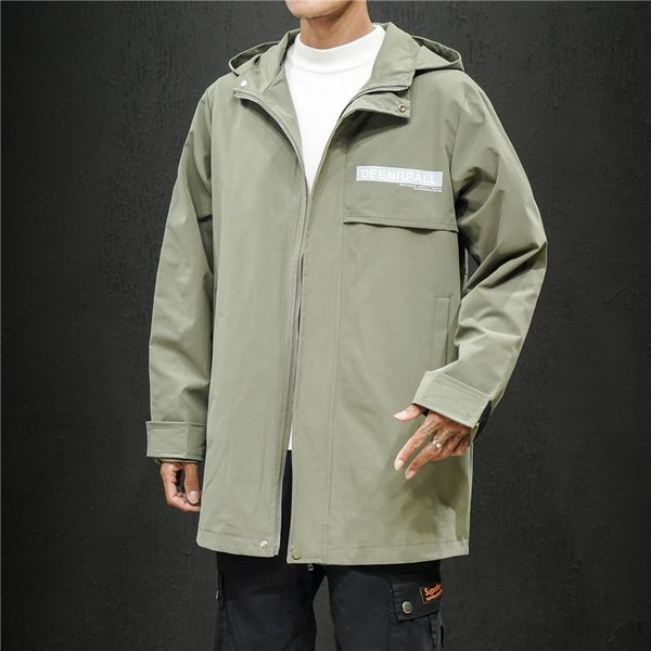 autumn winter 19 new men's fashion medium and long print hooded windbreaker youth leisure loose coat, Tan;black
autumn winter 19 new men's fashion medium and long print hooded windbreaker youth leisure loose coat, Tan;black