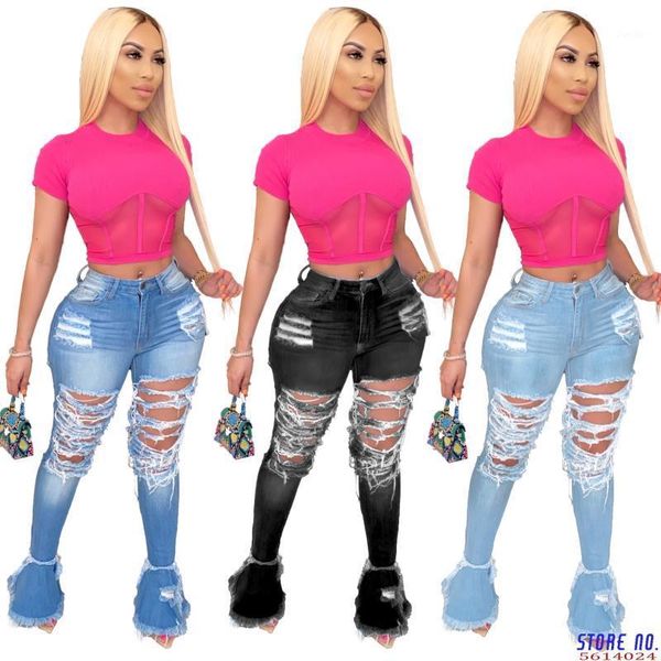 casual women flare jeans full length denim flare capris pants pocket holes bell bottom trousers boot cut ruffle denim pants1, Blue
casual women flare jeans full length denim flare capris pants pocket holes bell bottom trousers boot cut ruffle denim pants1, Blue