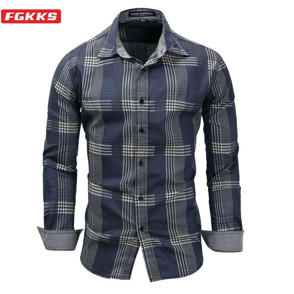 fgkks fashion brand men plaid shirt spring autumn new men's comfortable wild shirt long sleeve denim shirts male eu size, White;black
fgkks fashion brand men plaid shirt spring autumn new men's comfortable wild shirt long sleeve denim shirts male eu size, White;black