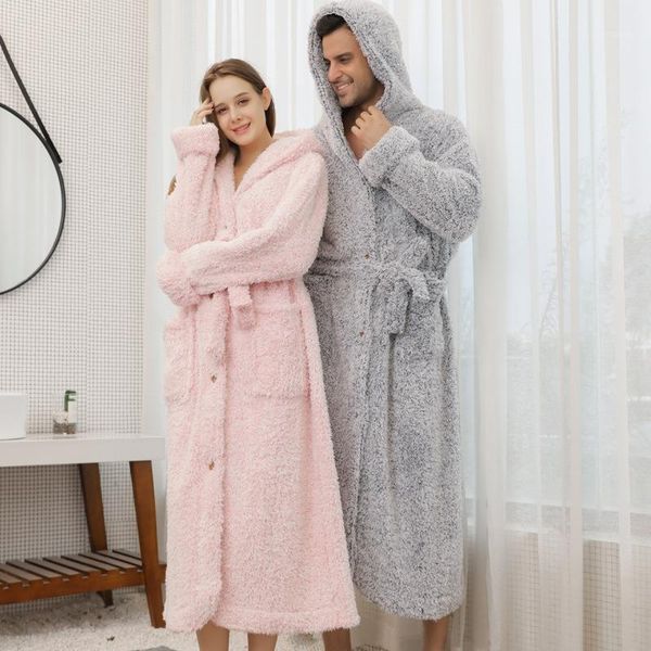 2021 new autumn winter bathrobe men women loose plus size cardigan buttons warm dressing gown male plush long robes home wear1, Black;brown
2021 new autumn winter bathrobe men women loose plus size cardigan buttons warm dressing gown male plush long robes home wear1, Black;brown