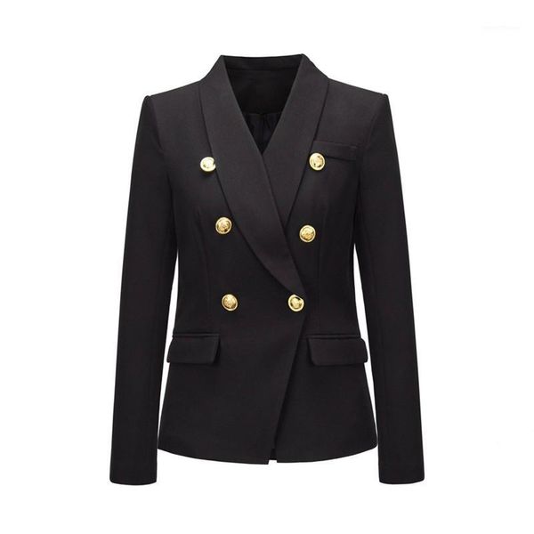 new spring autumn women blazers plus size solid shawl collar slim double button blazers for female outerwear suit1, White;black
new spring autumn women blazers plus size solid shawl collar slim double button blazers for female outerwear suit1, White;black