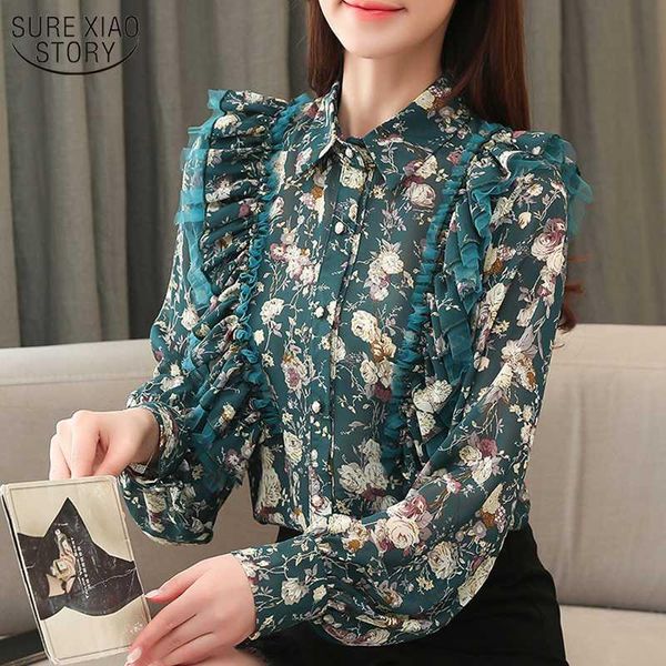 autumn ruffled lantern long-sleeve chiffon blouses 2020 new fashion office floral cardigan women shirts for women blusas 10674, White
autumn ruffled lantern long-sleeve chiffon blouses 2020 new fashion office floral cardigan women shirts for women blusas 10674, White