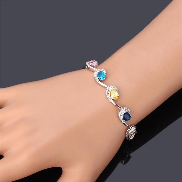 kpop bracelets woman luxury cubic zircon colorful crystal jewelry gold/silver color cubic zirconia shining bracelets h068, Black
kpop bracelets woman luxury cubic zircon colorful crystal jewelry gold/silver color cubic zirconia shining bracelets h068, Black