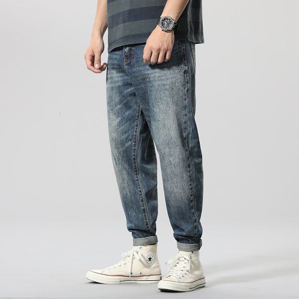 2021 new japanese vintage fashion loose fit retro blue denim harem pants wide leg trouser streetwear hip hop designer jeans men cauq
2021 new japanese vintage fashion loose fit retro blue denim harem pants wide leg trouser streetwear hip hop designer jeans men cauq