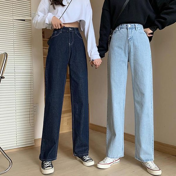 sml 2 colors 2020 korean style women slim soild color denim pant casual high waist jeans for women straight pants female (f7466, Blue
sml 2 colors 2020 korean style women slim soild color denim pant casual high waist jeans for women straight pants female (f7466, Blue