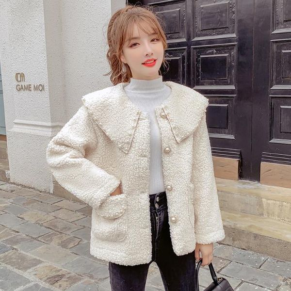 women's fur & faux women 2021 autumn winter casual warm outwear female thick coat fashion ladies chic elegant fake overcoat s730, Black
women's fur & faux women 2021 autumn winter casual warm outwear female thick coat fashion ladies chic elegant fake overcoat s730, Black