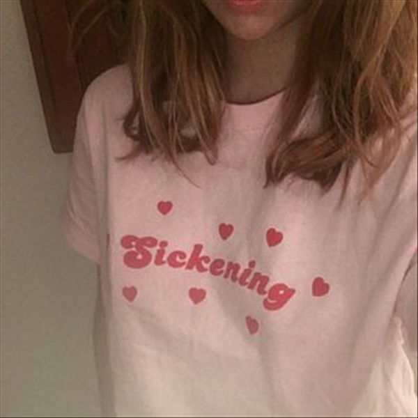 sickening эстетическая pink t shirt женщины tumblr способа милый tee shirt camiseta роза feminina белое сердце graphic tees tops, White
sickening эстетическая pink t shirt женщины tumblr способа милый tee shirt camiseta роза feminina белое сердце graphic tees tops, White
