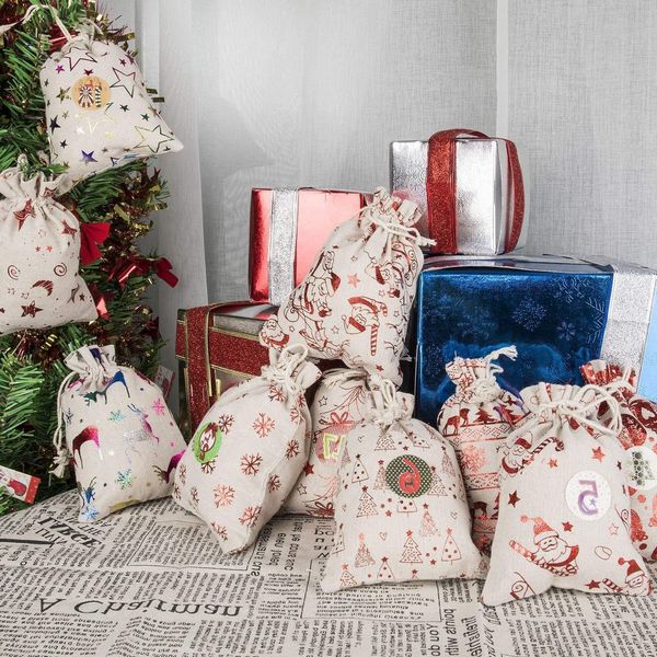 advent 24 decorations hung small calendar cotton and linen bag set christmas gift bags
advent 24 decorations hung small calendar cotton and linen bag set christmas gift bags