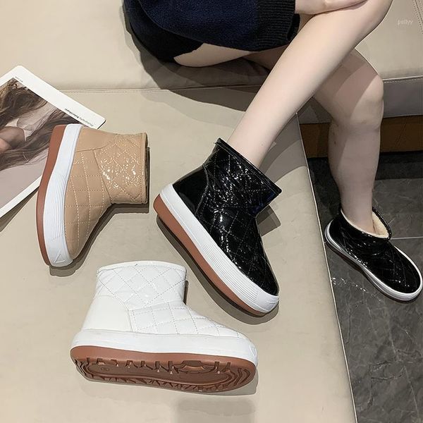 boots fur snow women 2021 winter korean version of short sponge cake plus velvet warm non-slip women's1, Black
boots fur snow women 2021 winter korean version of short sponge cake plus velvet warm non-slip women's1, Black