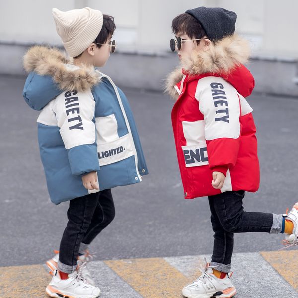 children's new down children, boys girls, and thickened cotton padded clothes for babies in, Blue;gray
children's new down children, boys girls, and thickened cotton padded clothes for babies in, Blue;gray