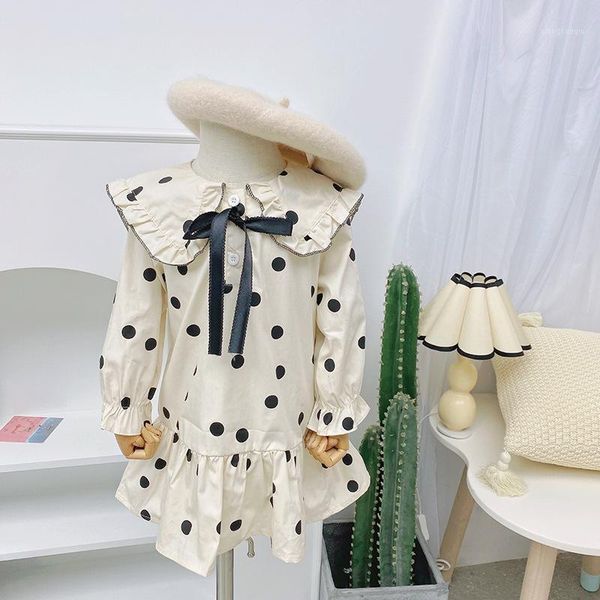 autumn children's long sleeve lapel collar polka dot print ruffles princess party girls dress kids clothes vestidos infantis1, Red;yellow
autumn children's long sleeve lapel collar polka dot print ruffles princess party girls dress kids clothes vestidos infantis1, Red;yellow