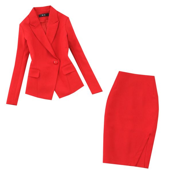 women's suits new autumn large size red long-sleeved single buckle suit fashion bag hip skirt suit two-piece suit 200923, White
women's suits new autumn large size red long-sleeved single buckle suit fashion bag hip skirt suit two-piece suit 200923, White