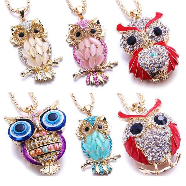 new fashion gold jewelry crystal opal owl pendant chain gold sweater long necklace autumn jewelry accessories for wo jllplh, Silver
new fashion gold jewelry crystal opal owl pendant chain gold sweater long necklace autumn jewelry accessories for wo jllplh, Silver