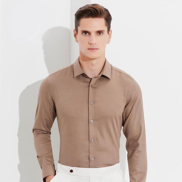 men's thick bamboo-fiber long sleeve solid dress shirt pocket-less design comfortable casual standard-fit button-up shirts, White;black
men's thick bamboo-fiber long sleeve solid dress shirt pocket-less design comfortable casual standard-fit button-up shirts, White;black