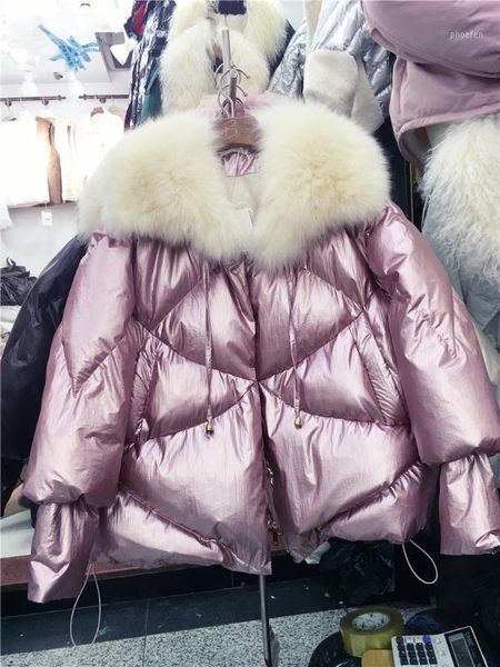 winter warm jacket women 2018 new shawl big real fur collar loose and thicker short bright cotton padded coat basic coats1, Black
winter warm jacket women 2018 new shawl big real fur collar loose and thicker short bright cotton padded coat basic coats1, Black