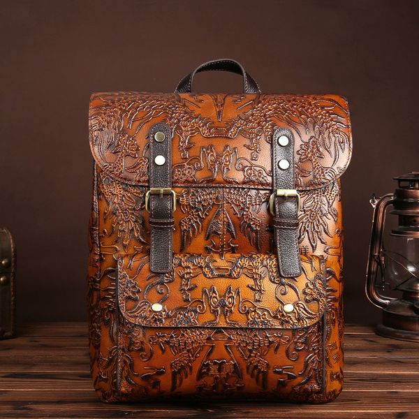 original hand-rubbed leather backpack casual female bag head layer cowhide personality retro old backpack
original hand-rubbed leather backpack casual female bag head layer cowhide personality retro old backpack