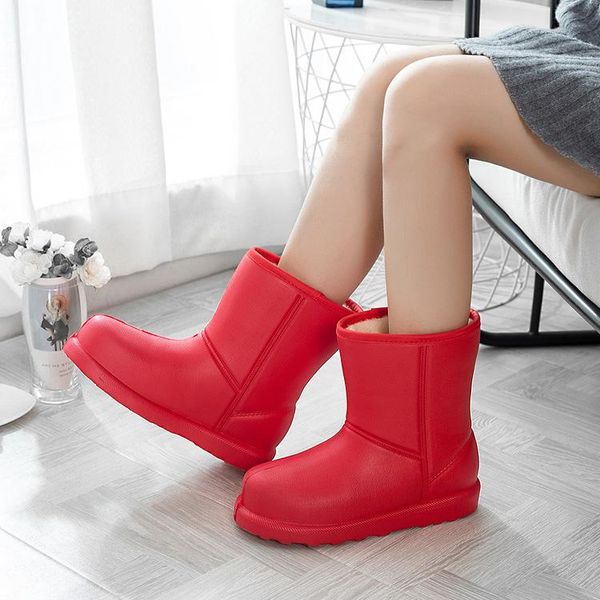 winter plus velvet rain boots women's warm tube cotton rain boots kitchen slip plus cotton waterproof rubber shoes, Black
winter plus velvet rain boots women's warm tube cotton rain boots kitchen slip plus cotton waterproof rubber shoes, Black