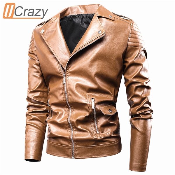 ucrazy men autumn new casual moto leather jacket coat men fashion vintage outfit zipper distressed faux leather jackets men 201114, Black;brown
ucrazy men autumn new casual moto leather jacket coat men fashion vintage outfit zipper distressed faux leather jackets men 201114, Black;brown