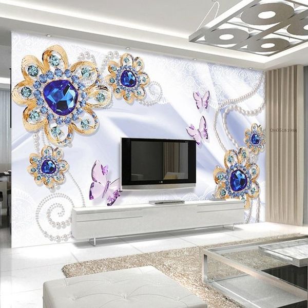 wallpapers customized 3d po wallpaper wall murals blue crystal butterfly jewellery background decor
wallpapers customized 3d po wallpaper wall murals blue crystal butterfly jewellery background decor