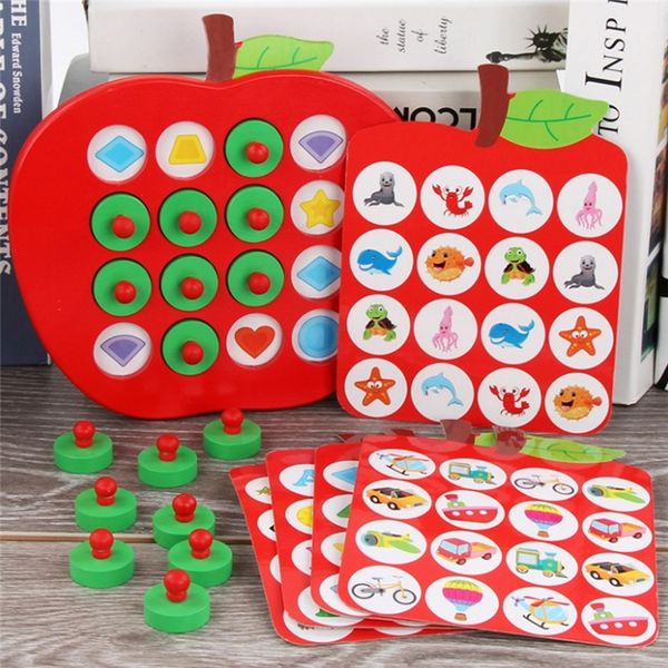 early education 3d puzzle toys kids wooden apple memory matching chess game family casual games puzzle ideal children's day gift y20041
early education 3d puzzle toys kids wooden apple memory matching chess game family casual games puzzle ideal children's day gift y20041