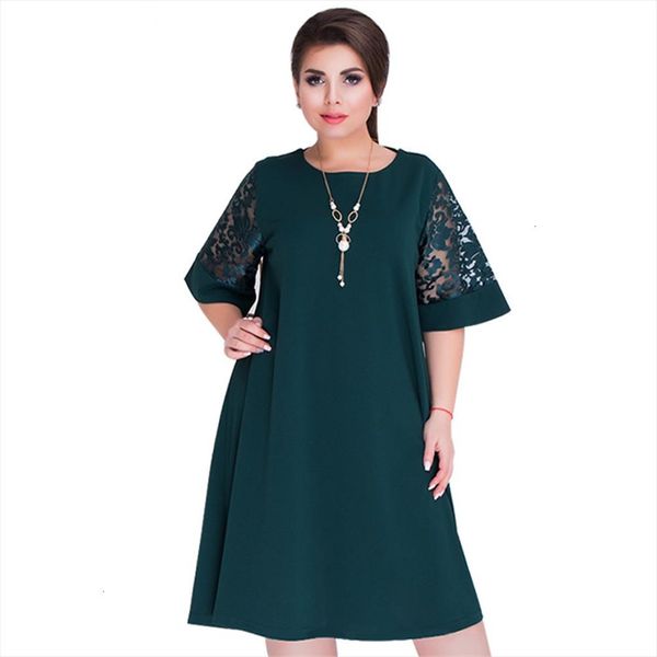 women new summer princess short lace sleeve dress elegance loose ol dresses large plus size clothing party vestidos designer clothes, Black;gray
women new summer princess short lace sleeve dress elegance loose ol dresses large plus size clothing party vestidos designer clothes, Black;gray