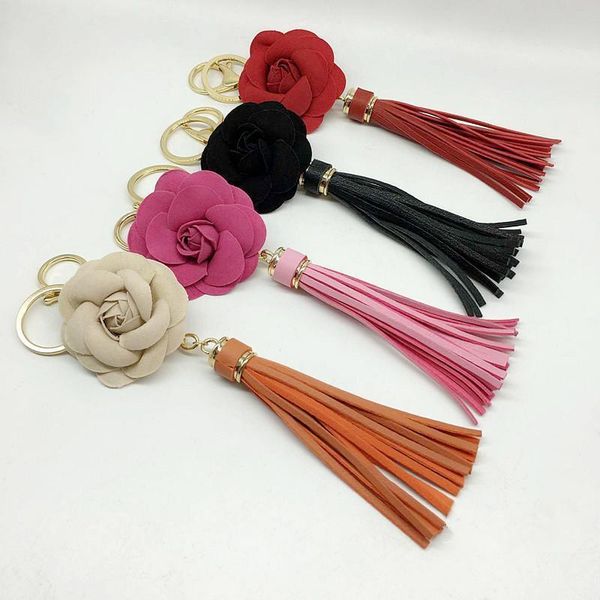 new arrival camellia flower women leather tassel key chain golden fashion key ring women bag pendant car keychain eh627 h qylaim
new arrival camellia flower women leather tassel key chain golden fashion key ring women bag pendant car keychain eh627 h qylaim