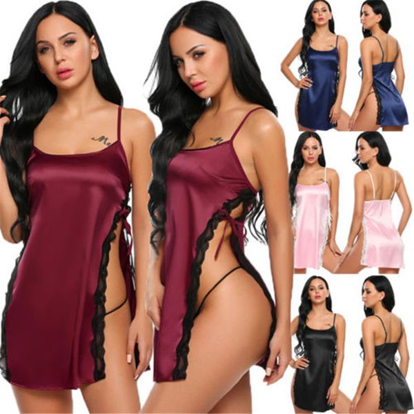 mini dress underwear porno lingerie women silk lace up erotic babydoll lace robe nightdress sleepwear, Red;black
mini dress underwear porno lingerie women silk lace up erotic babydoll lace robe nightdress sleepwear, Red;black