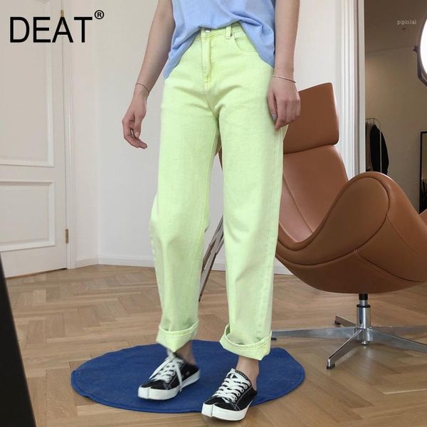 deat 2020 new summer fashion casual patchwork button green high waist straight loose slim long denim pants women sb9691, Blue
deat 2020 new summer fashion casual patchwork button green high waist straight loose slim long denim pants women sb9691, Blue