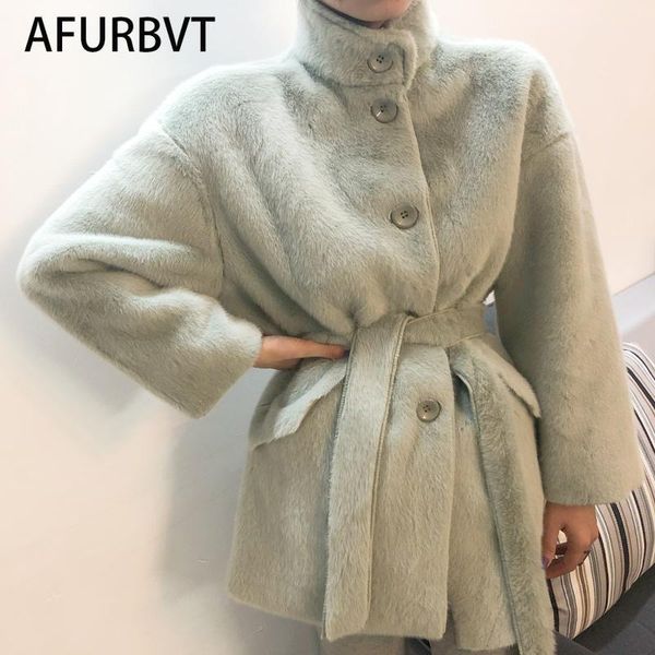 women's fur & faux coat fashion slim jackets for women 2021 soft female autumn sashes long ropa para mujer, Black
women's fur & faux coat fashion slim jackets for women 2021 soft female autumn sashes long ropa para mujer, Black