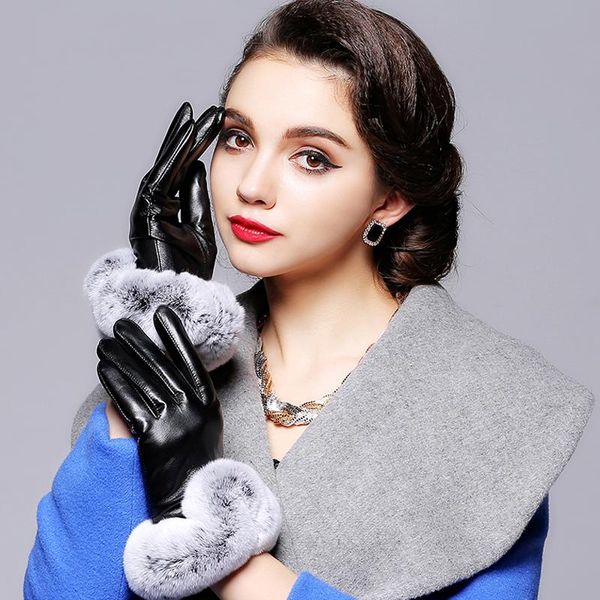 five fingers gloves miya mona elegant thicken leather women winter warm hair mitten faux fur tactical screen sense guantes luva, Blue;gray
five fingers gloves miya mona elegant thicken leather women winter warm hair mitten faux fur tactical screen sense guantes luva, Blue;gray