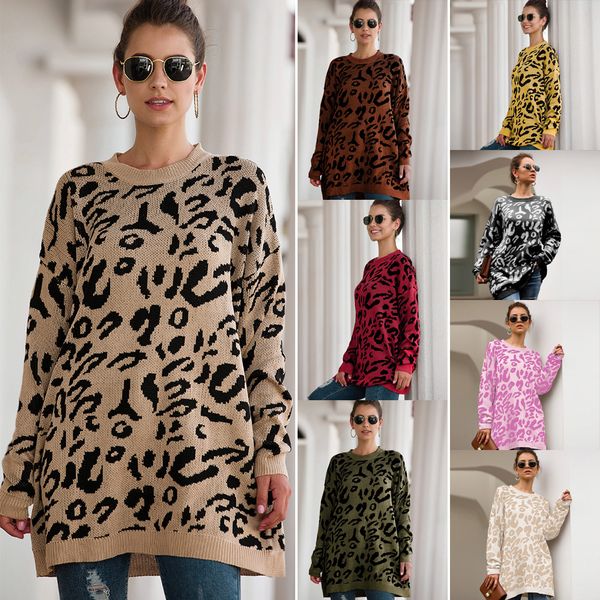 sweaters women printed leopard knitted warm chic pullover women oversized custom jacquard sweater, White;black
sweaters women printed leopard knitted warm chic pullover women oversized custom jacquard sweater, White;black
