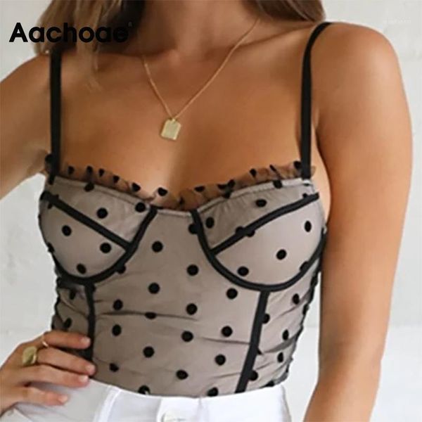 aachoae summer spaghetti strap dot tank women high street mesh cropped camis backless party holiday short camisole1, White
aachoae summer spaghetti strap dot tank women high street mesh cropped camis backless party holiday short camisole1, White
