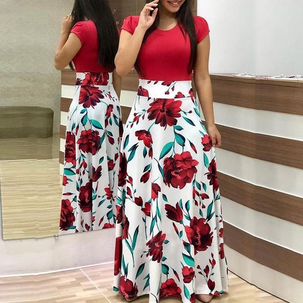 vintage floral print long dress women summer new casual o neck short sleeve robe elegant ladies tunic maxi dress plus size s-5xl, Black;gray
vintage floral print long dress women summer new casual o neck short sleeve robe elegant ladies tunic maxi dress plus size s-5xl, Black;gray
